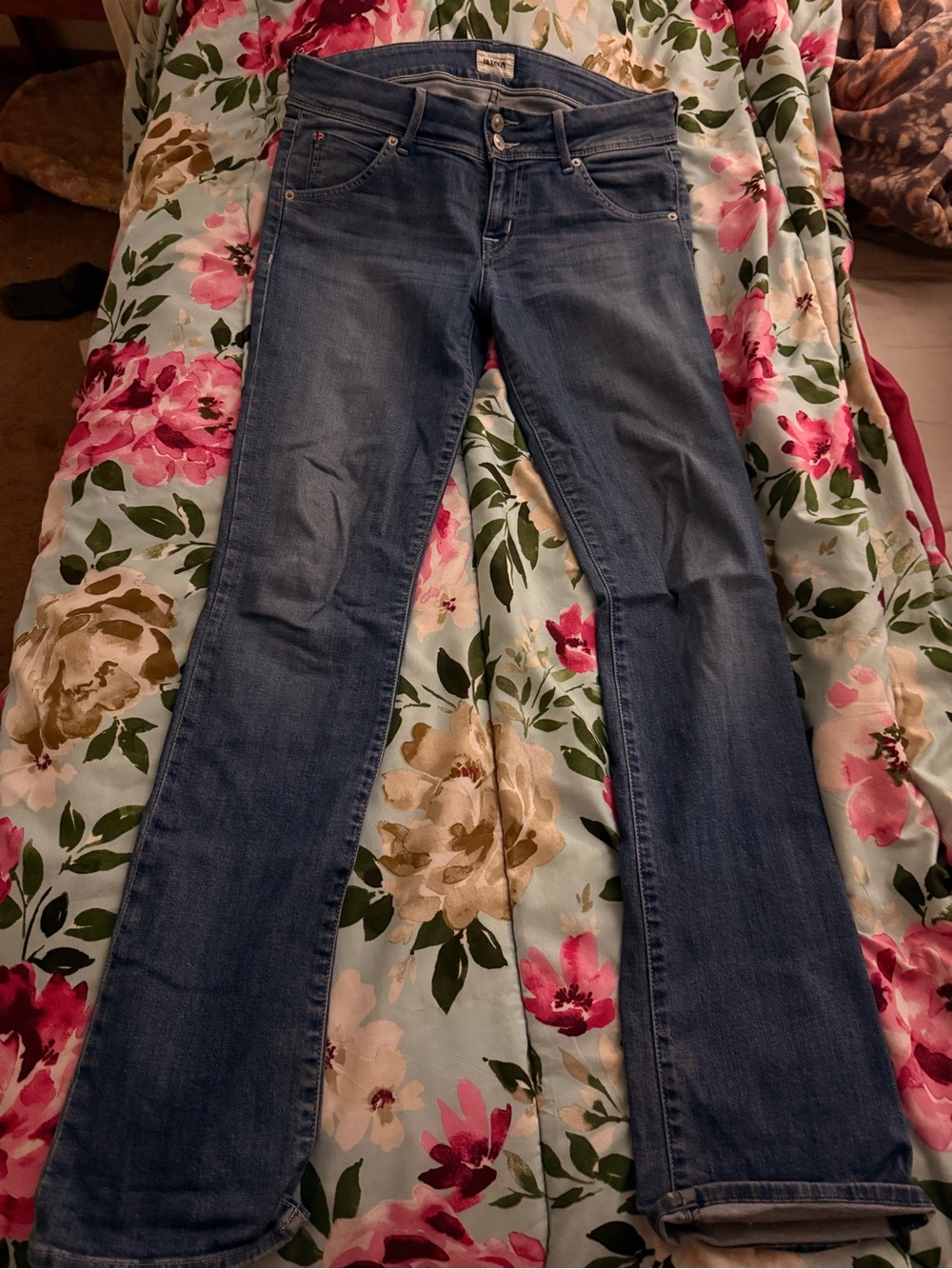 Hudson Jeans Straight-Leg Jeans in Medium Blue